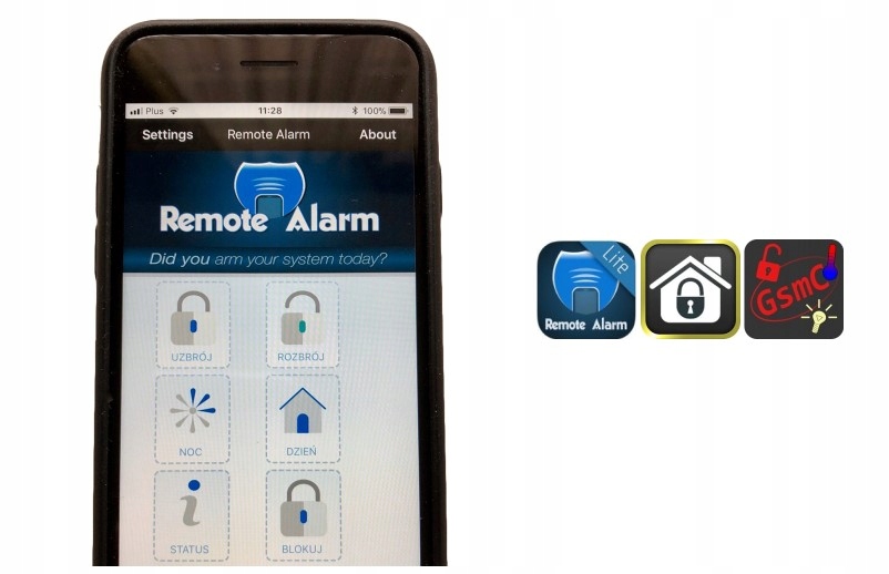 ALARM BEZPRZEWODOWY ELMES CB32GZ Typ alarmu bezprzewodowy