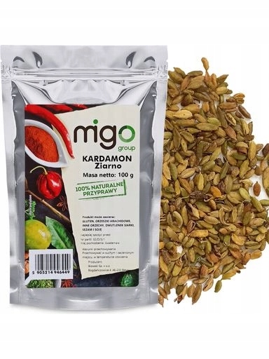 3x MIGOgroup, Kardamon Zrno aromatické ovoce 100 g MIGOgroup