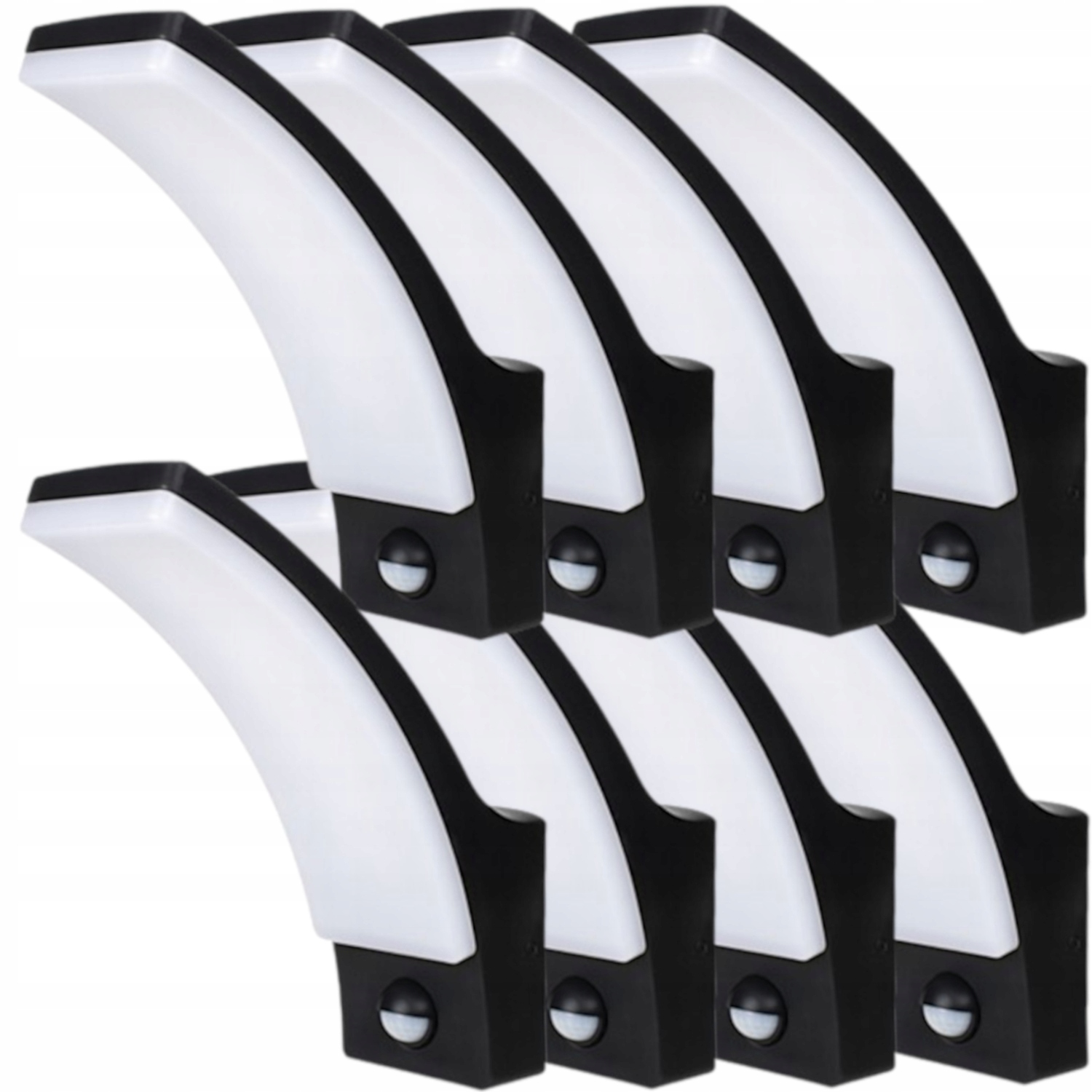 8 x Led venkovní nástěnné svítidlo Vodotěsné IP65 Snímač pohybu soumraku