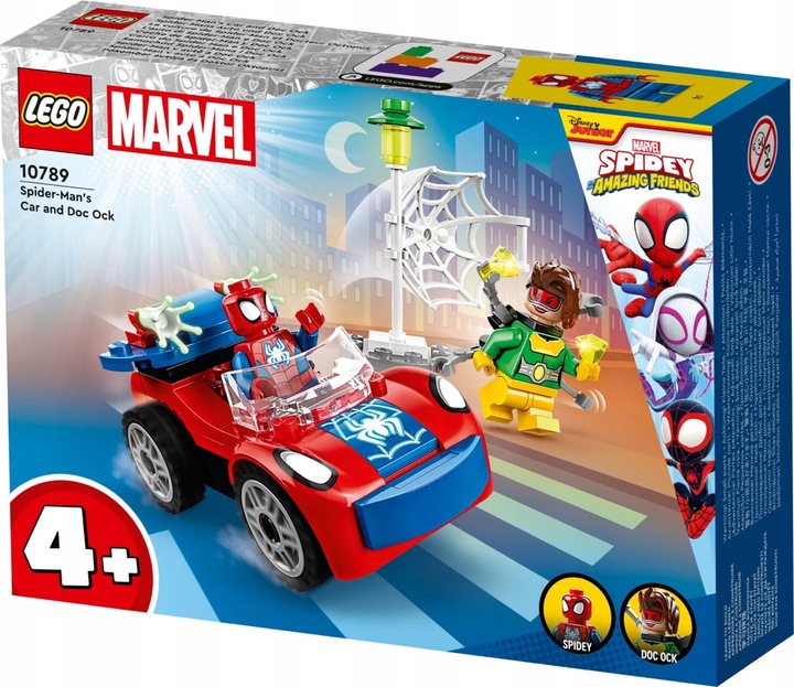 LEGO MARVEL 10789 Samochód Spider-Mana i Doc Ock klocki Spidey zestaw 4+ Płeć chłopcy dziewczynki