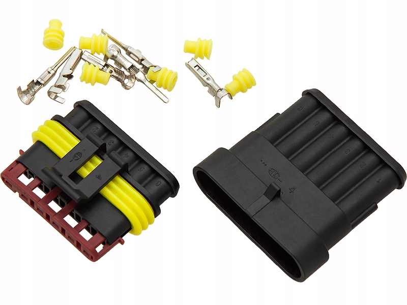 

Złącze Hermetyczne Superseal Kostka Wtyk Oh- 6 Pin