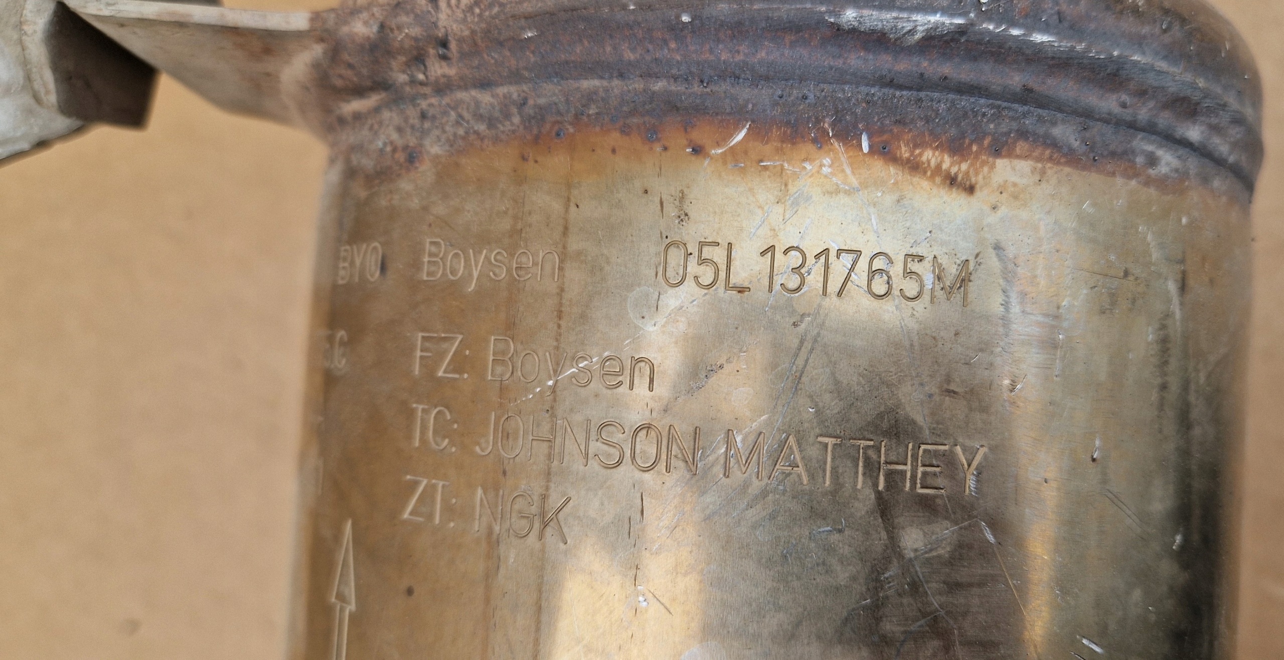 DPF catalyst 05L131775C 05L131765M VW AUDI as new original
