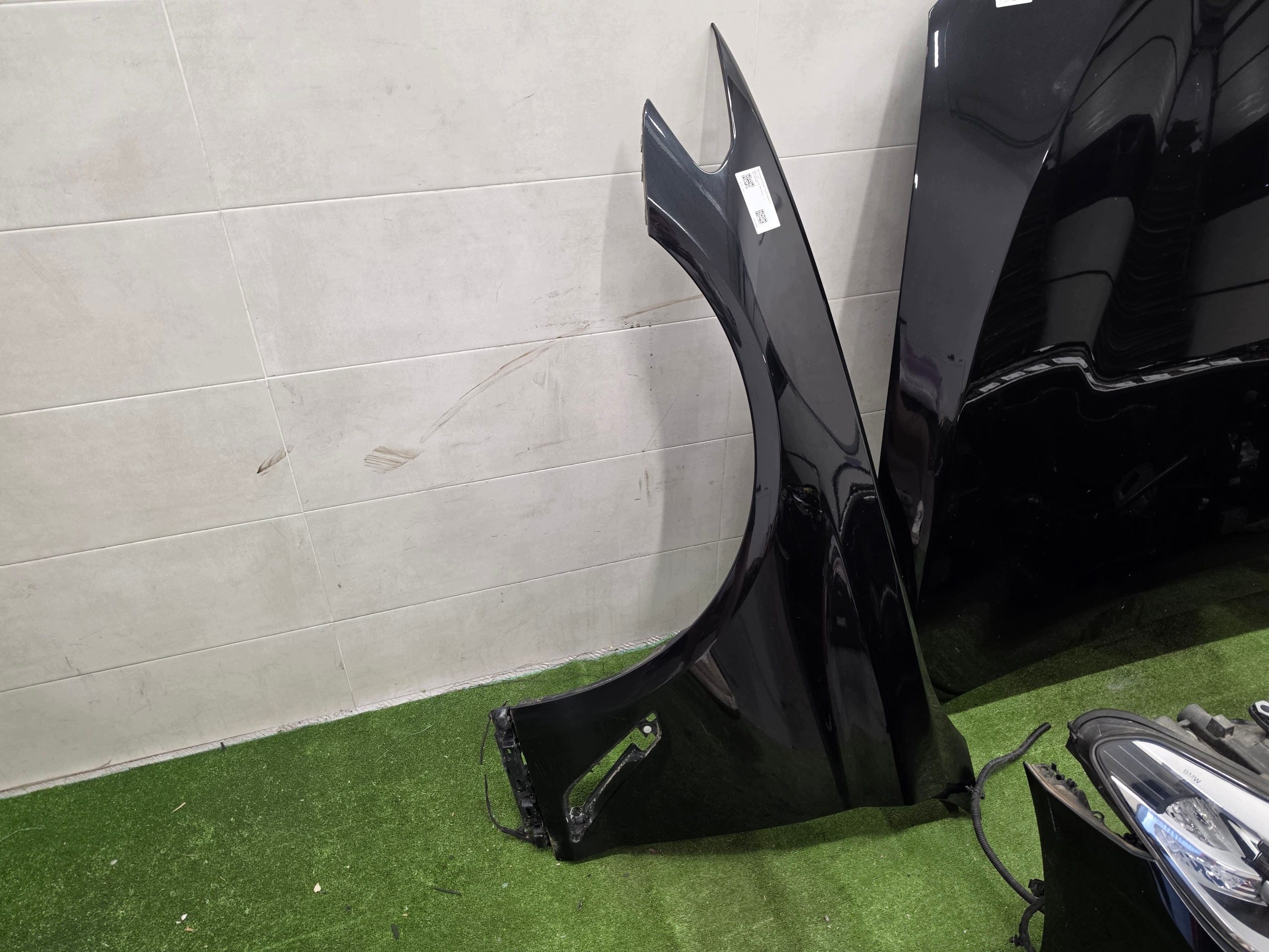 BMW 5 G30 540iX front bonnet bumper lights fenders support panel for radiators 475
