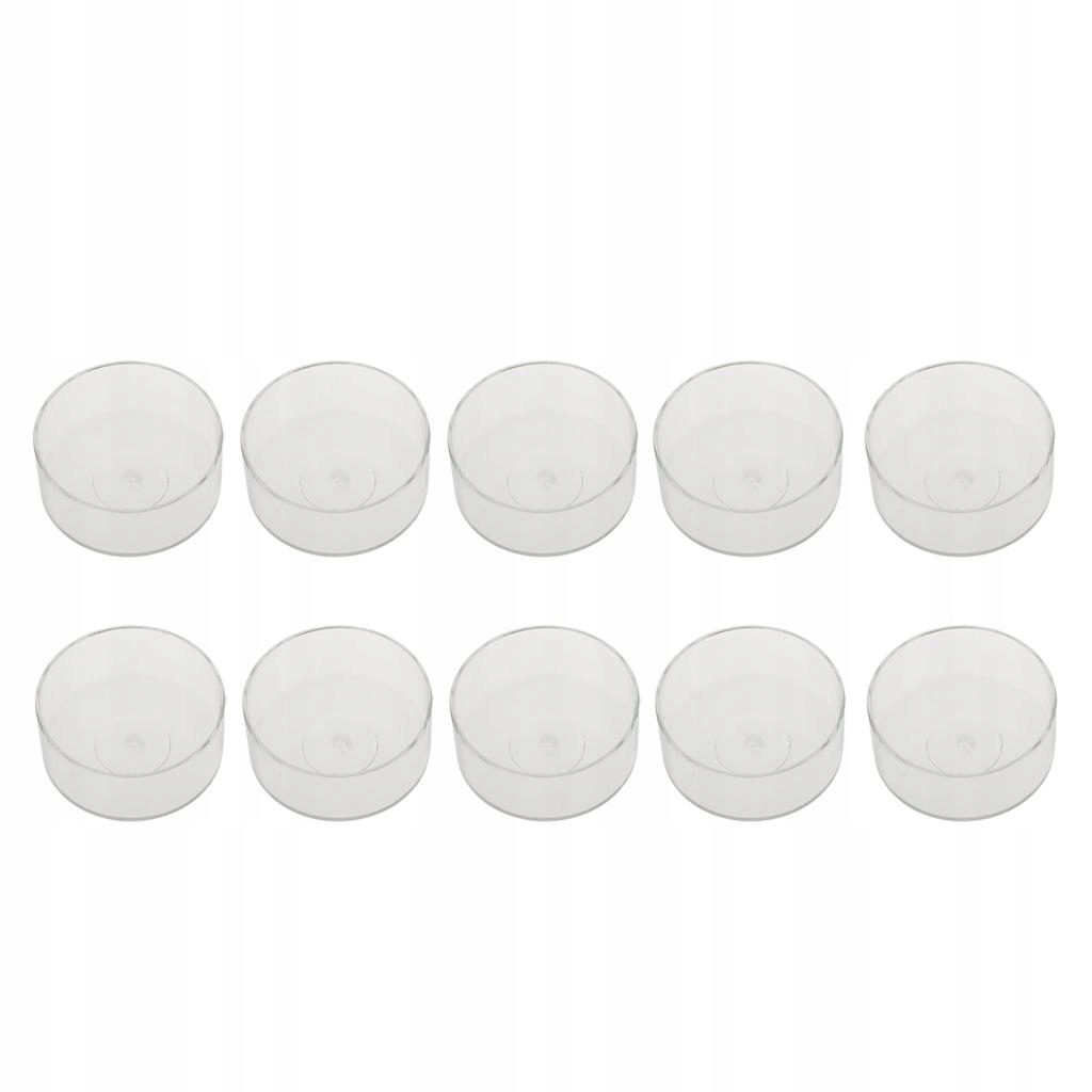 20 przezroczystych kubków na podgrzewacze, Linia Świeca knoty formy do