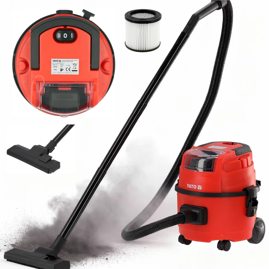 Vysavač 18V 15LITRŮ Bezkartáčový Motor Solo Body Yato YT-85691