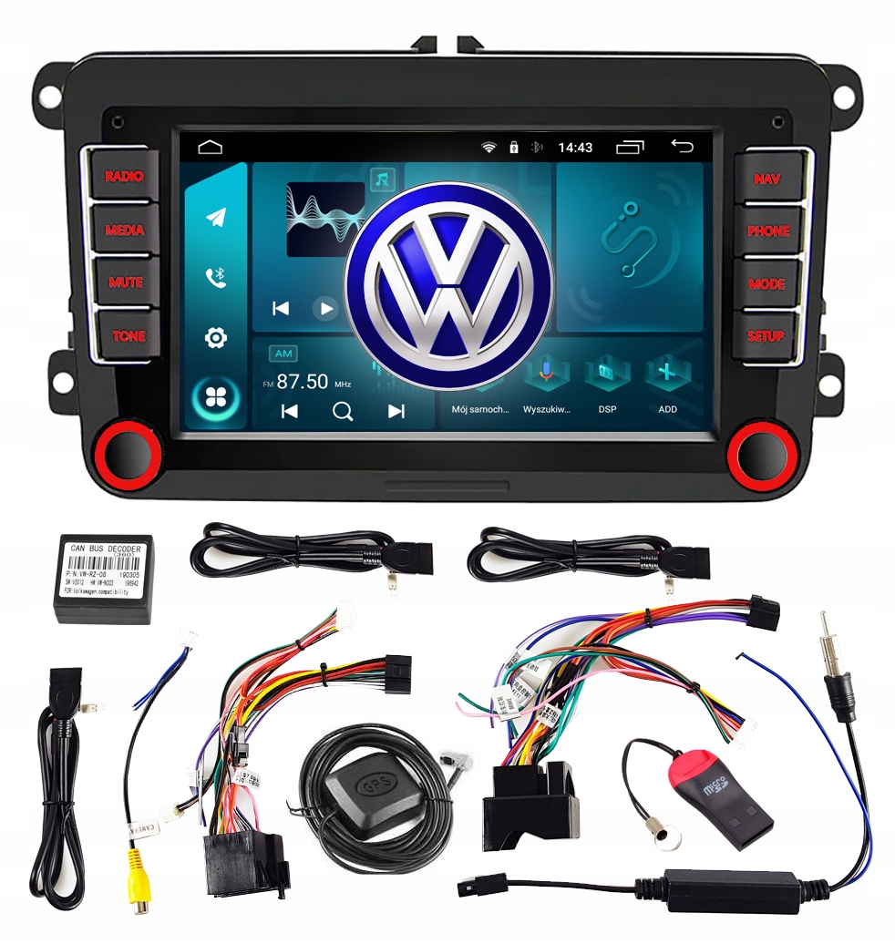 Автомагнітола для VW TRANSPORTER T5 T6 GOLF 4GB