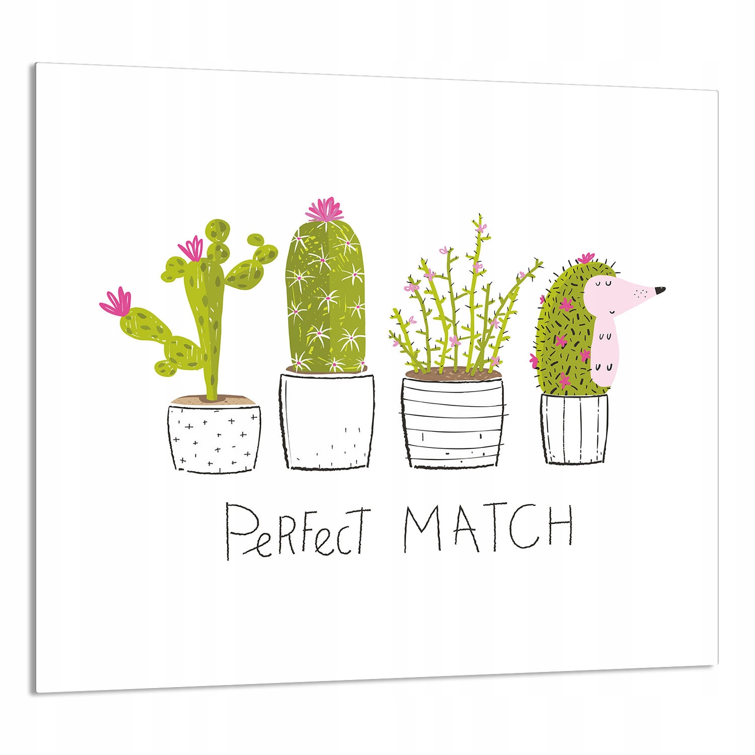 Skleněný Panel Do Kuchyně 65x60 Kaktus Tvrzené Sklo