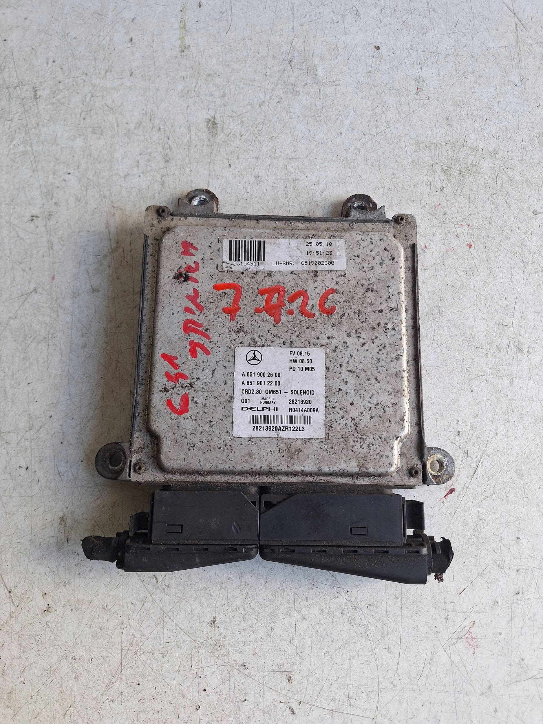 MERCEDES computer Centralina Motore A6519002600 DELPHI A6519012200
