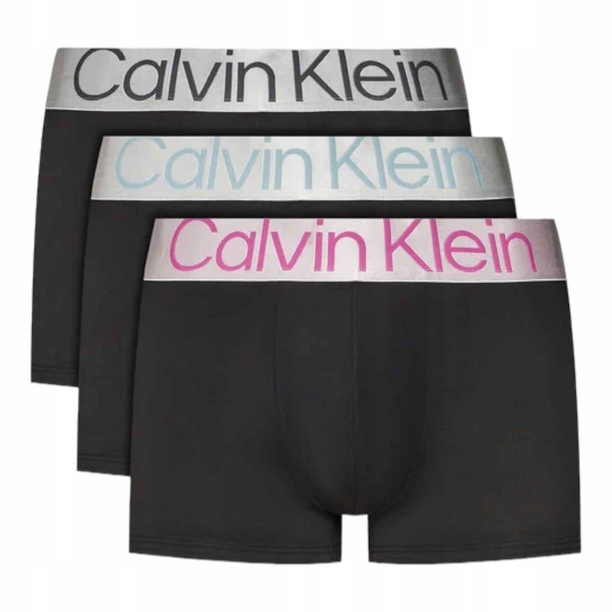 CALVIN KLEIN BOKSERKI MĘSKIE MAJTKI LOW RISE TRUNK 3PK CZARNE r.M