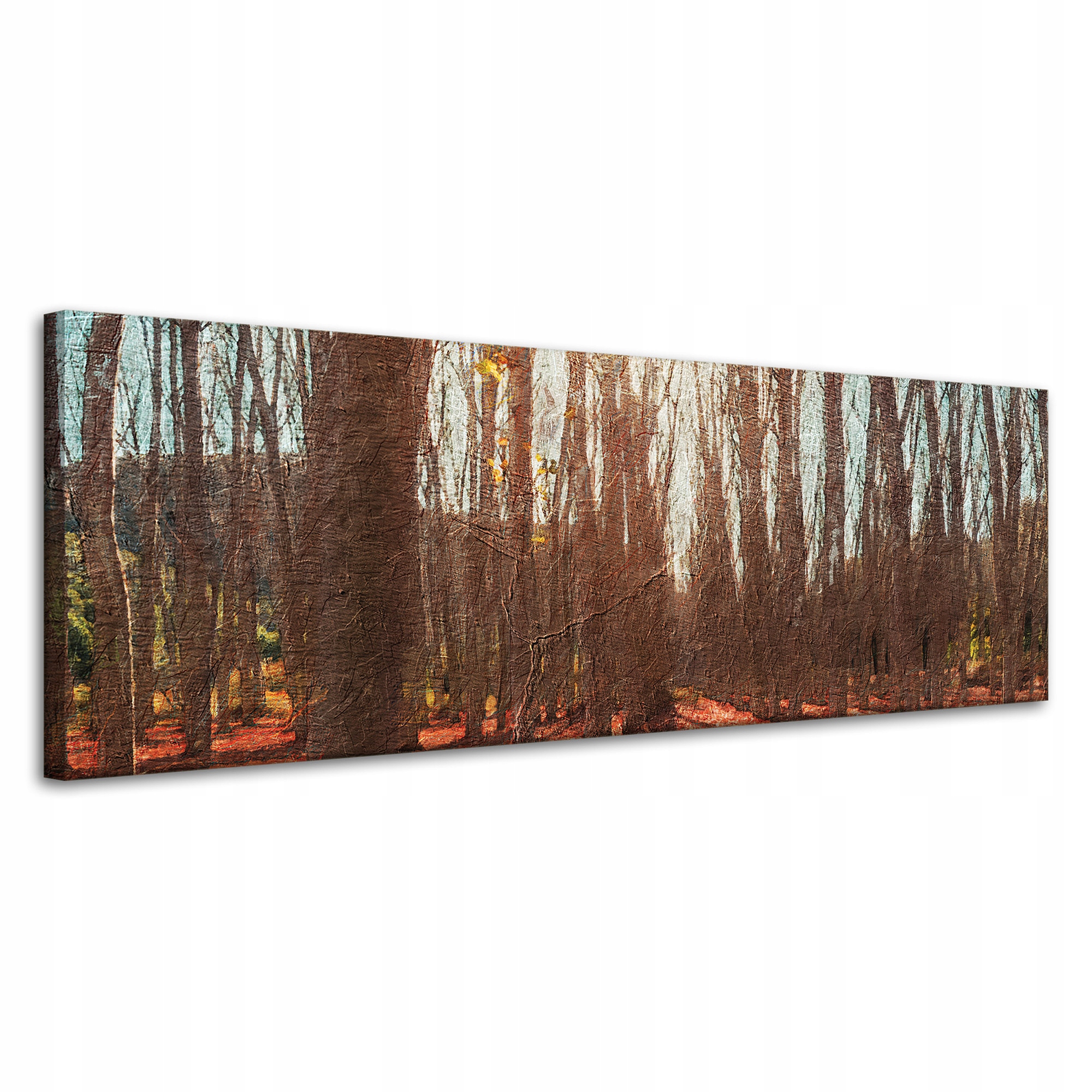 Obraz na plátně Les Na podzim Listy Barevné Příroda 120x40 cm