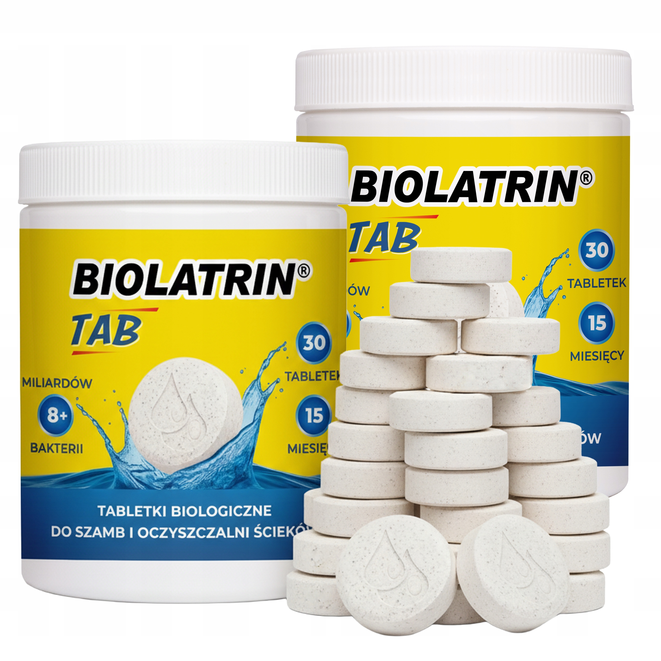 Bakterie silne tabletki do szamba +tłuszcze 60 tab biopreparat na 2,5 roku!