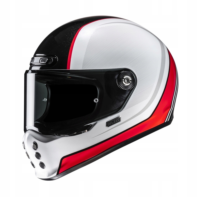 Motocyklová Prilba Hjc V10 Hodu Biela Čierna (s)
