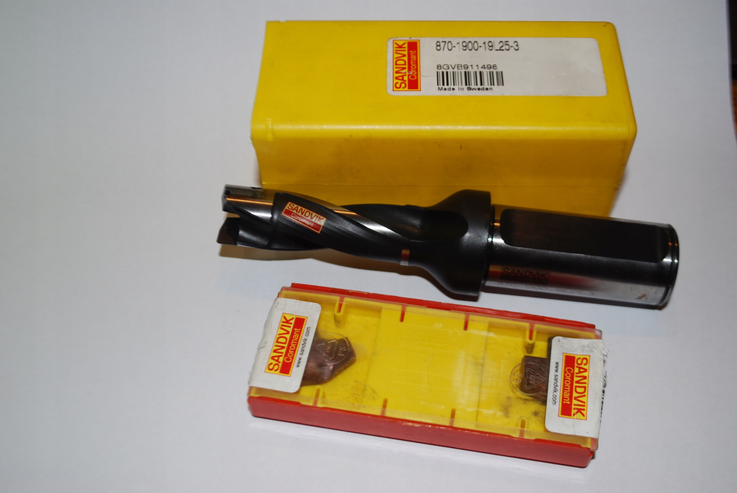 wiertło składane 19 x 3 d + dwa groty Sandvik