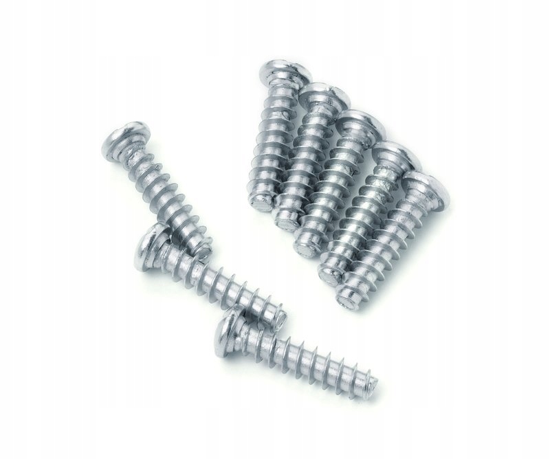 WKRĘTY WALCOWE EURO 6.3 L=13 MM OCYNK 100 szt. Długość całkowita 13 mm