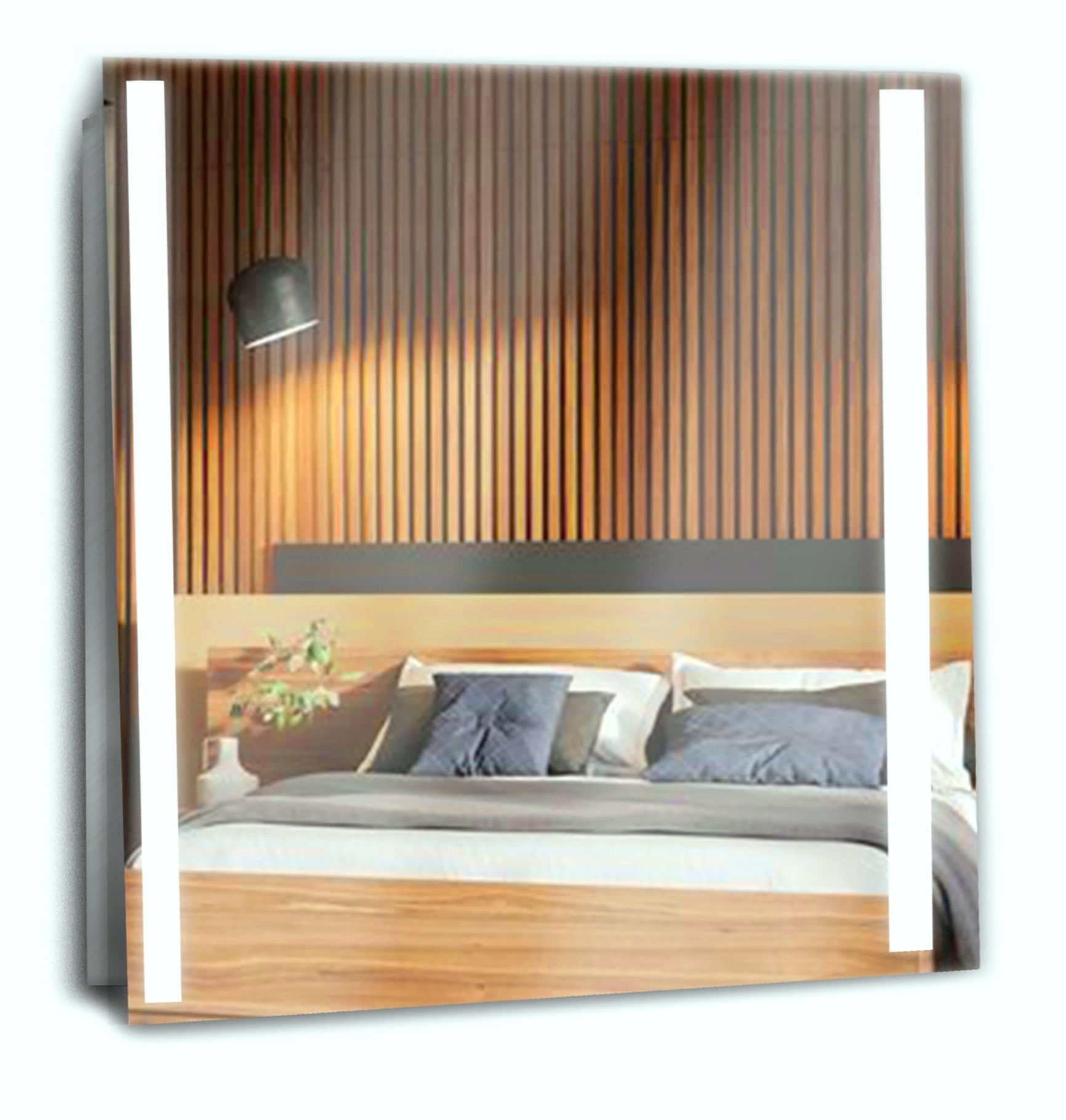 

Lustro Led Podświetlane Ledowe Do Łazienki 80X80