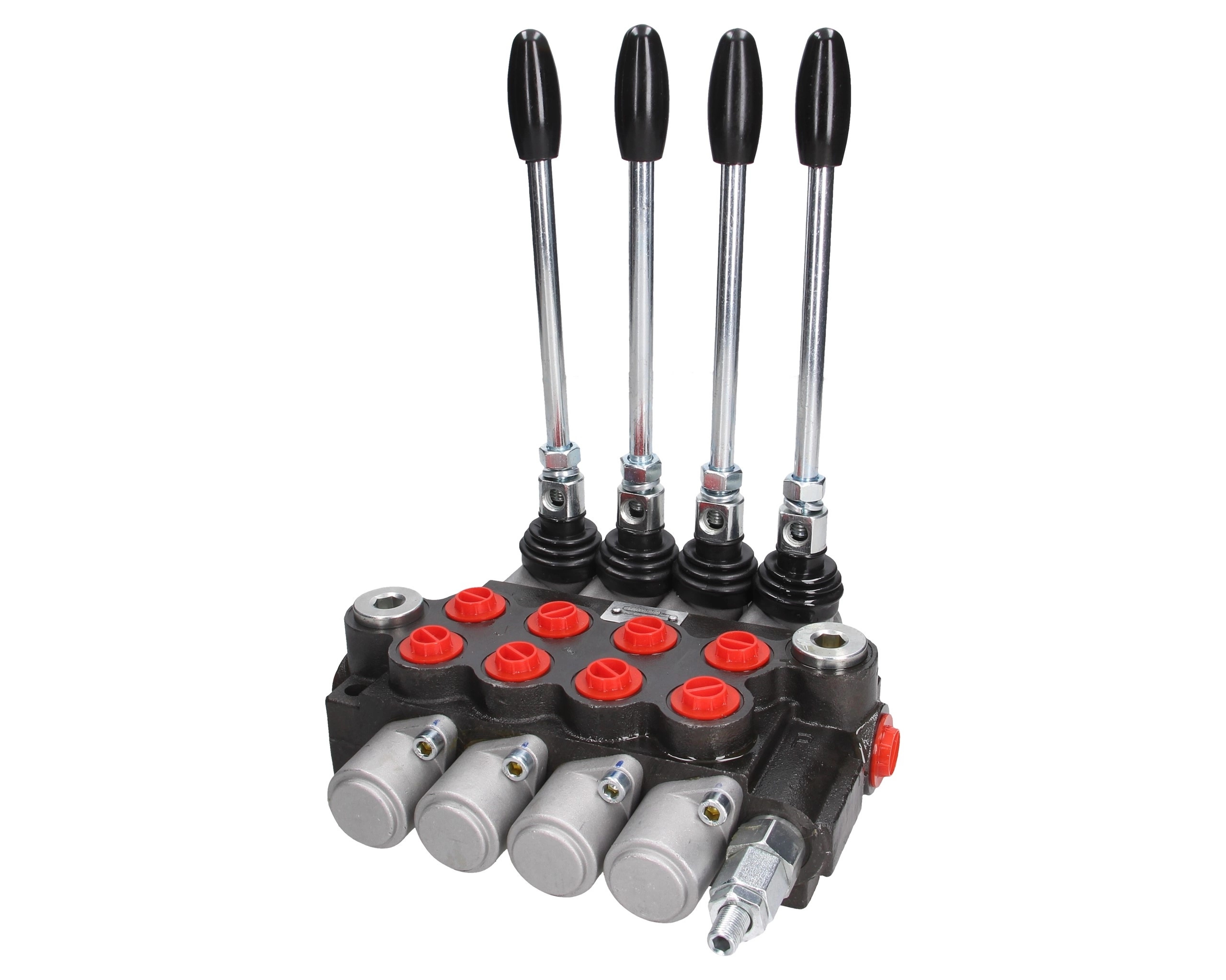 4-sekční hydraulický rozdělovač 40 l na páku Granit