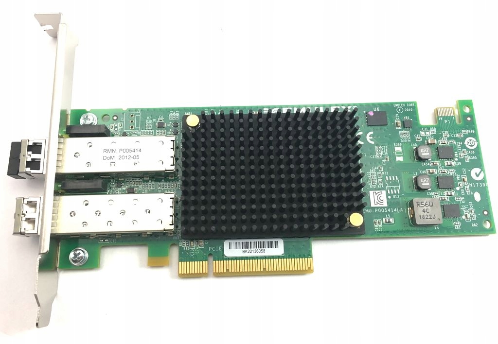 Fc pci. Emulex dual sfp port 10gb pci-e fc network adapter card (p005414-01h. контроллер broadcom emulex (lpe31002-ap) 2-port. плата 73tm8 dell dual port 16gb fc blade mezzanine adapter  emulex lpm16002b-d. emulex sn fc3158.
