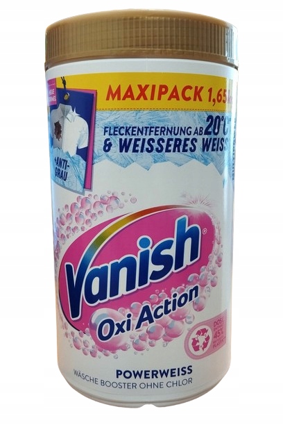 Vanish Oxi Action odplamiacz w proszku do białych tkanin weiss 1,65 kg De