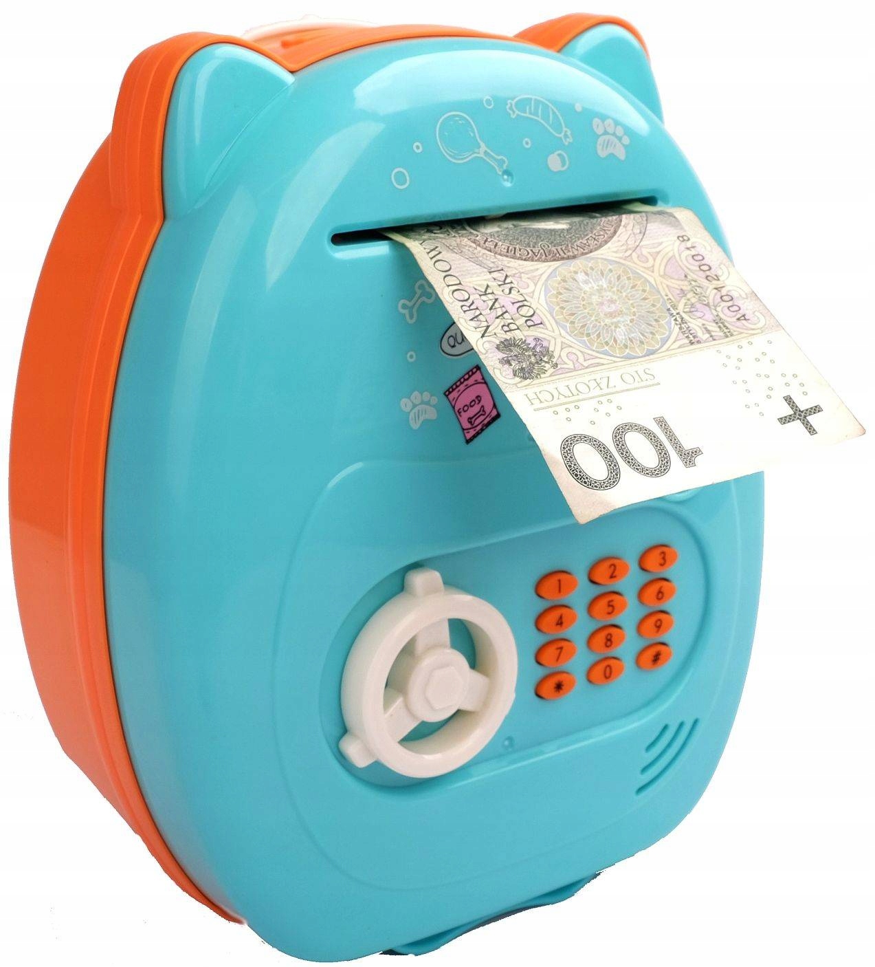 

Sejf Elektroniczny Bankomat Skarbonka Banknoty Pin