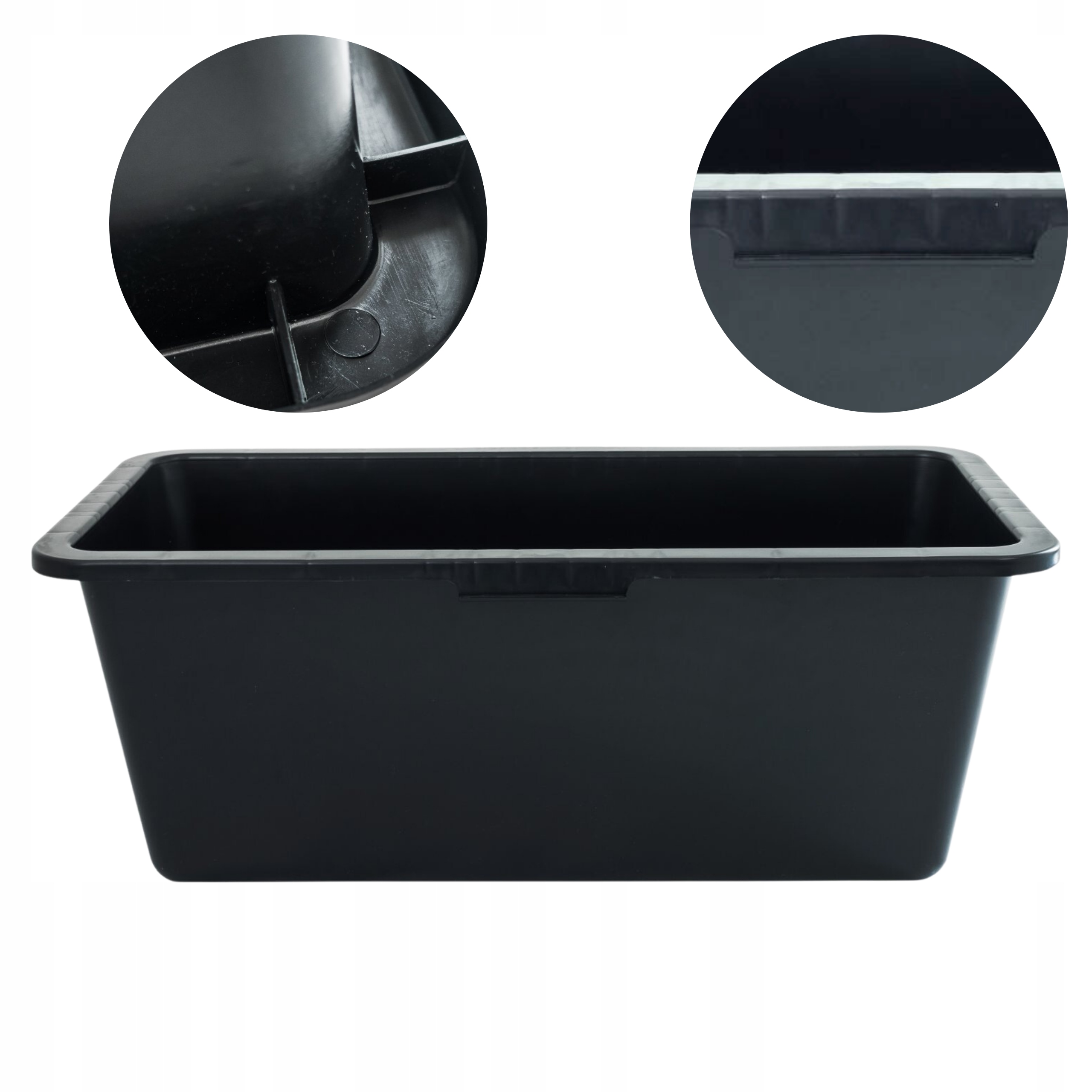 KASTRA BUDOWLANA PROSTOKĄTNA NA ZAPRAWĘ BETON WODE 60L MOCNA WZMACNIANA