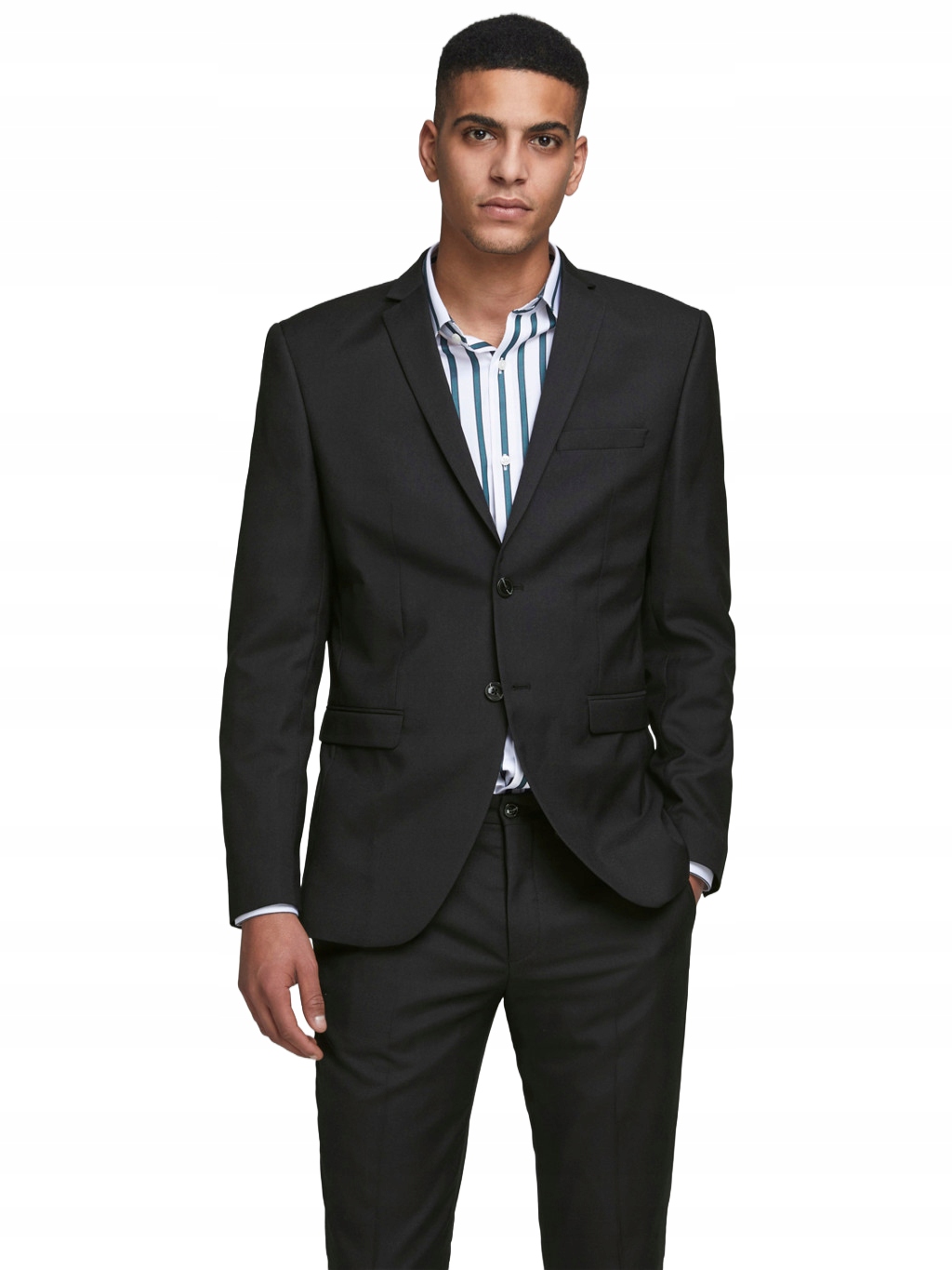 Jack & Jones Sako S Vlnou Černá Elegantní 50 6BA