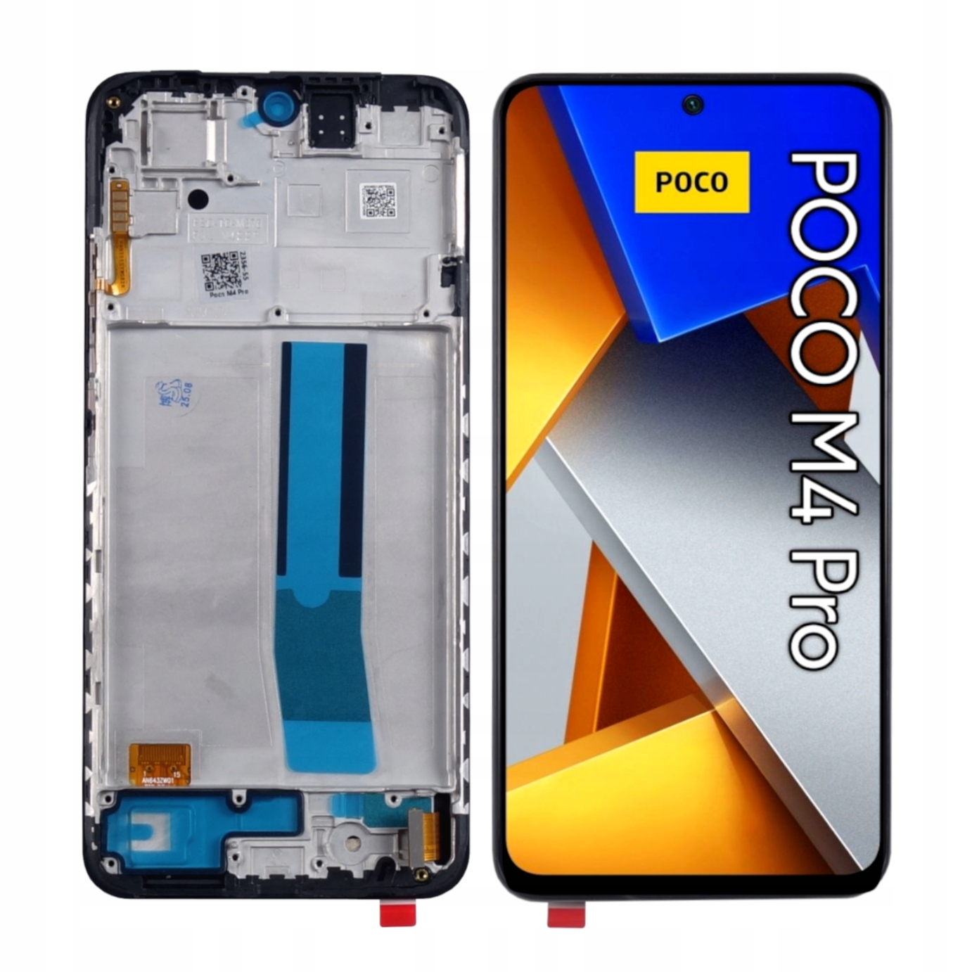 Dotykový Oled displej pro Xiaomi Poco M4 Pro 4G Rámeček Černý