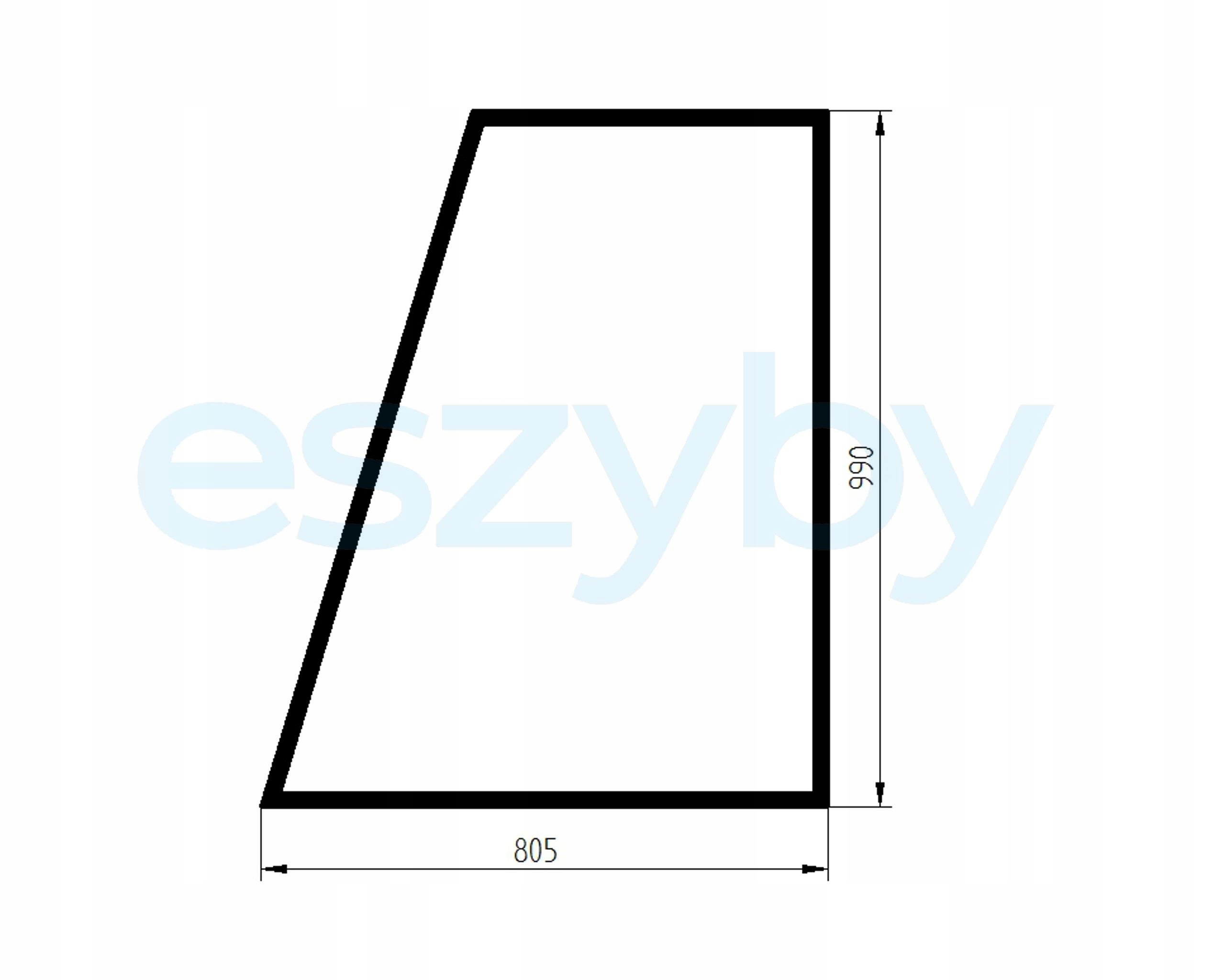 sklo Jcb Fastrac 2125 dveře horní levé 827/30281
