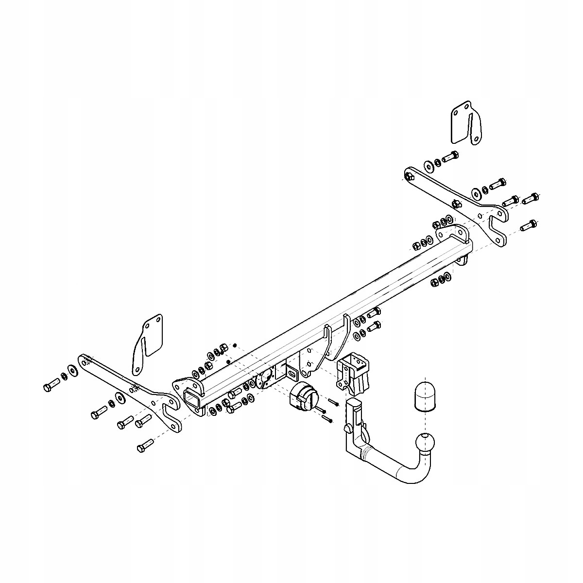 Hak holowniczy Wypinany Toyota C-HR I Crossover od 16 MODUŁ 13 PIN GRATIS Producent Steinhof