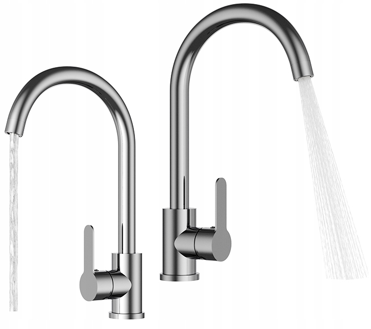 Kuchynská Batéria Chróm Prestige Plus Zaoblený Výtok Do Umývadla