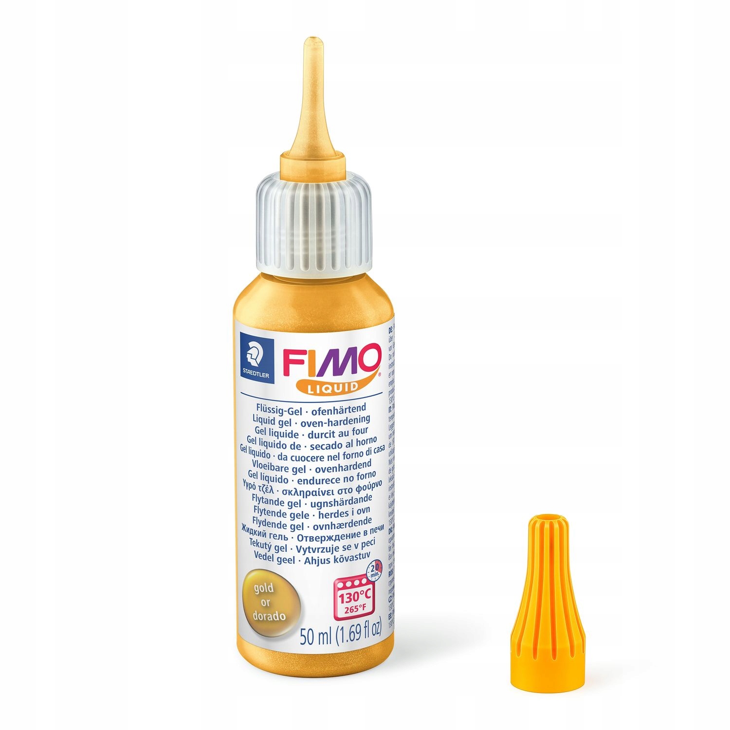 Żel termoutwardzalny FIMO Liquid złoty 50ml