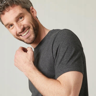 Koszulka męska fitness Nyamba 500 regular Marka DOMYOS