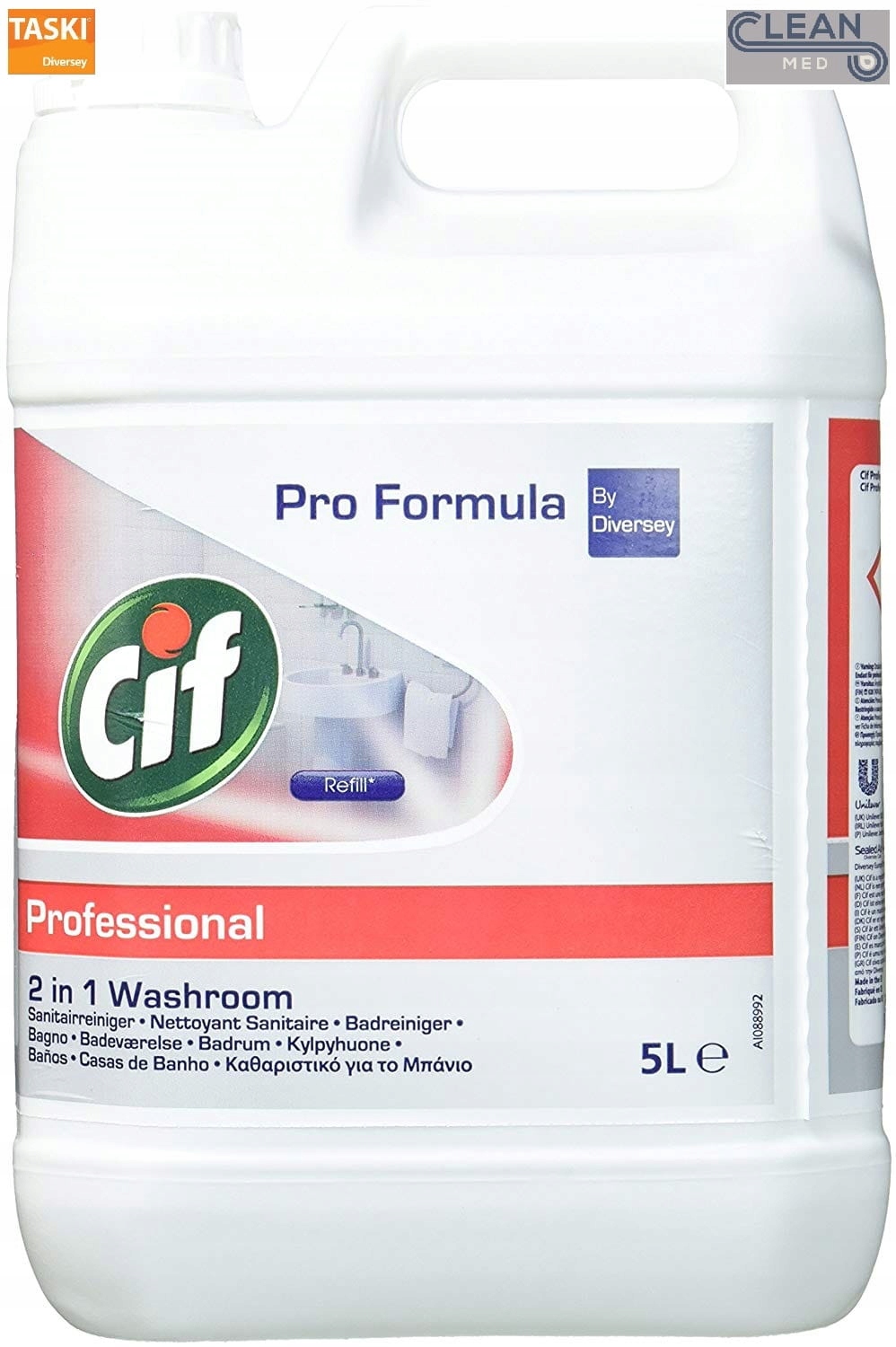 Levně Cif Washroom 5 l Tekutý přípravek na mytí sprchových koutů a armatur Diversey