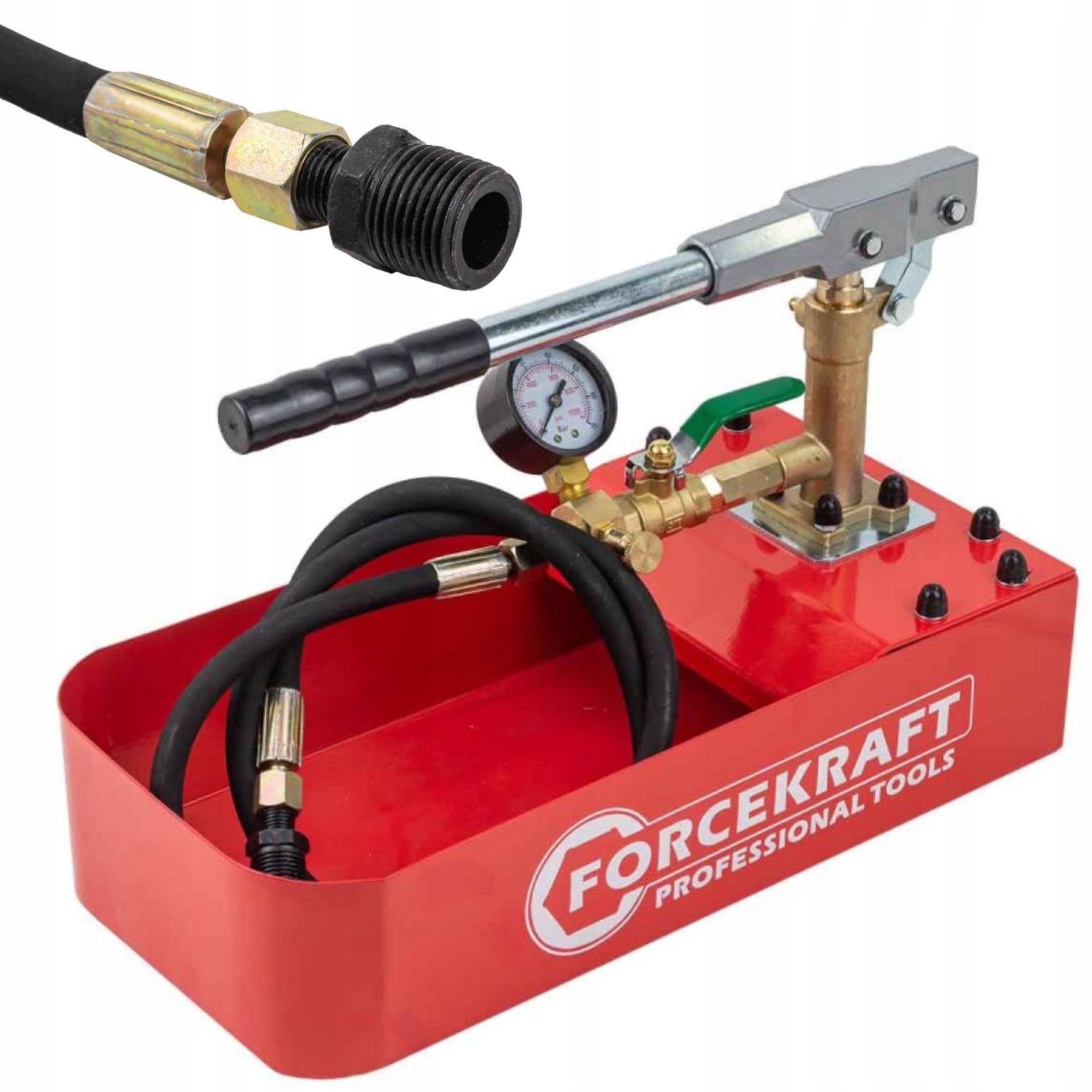 Čerpadlo na tlakové skúšky 70 Bar 2 ventily 13 ml nádrž na vodu