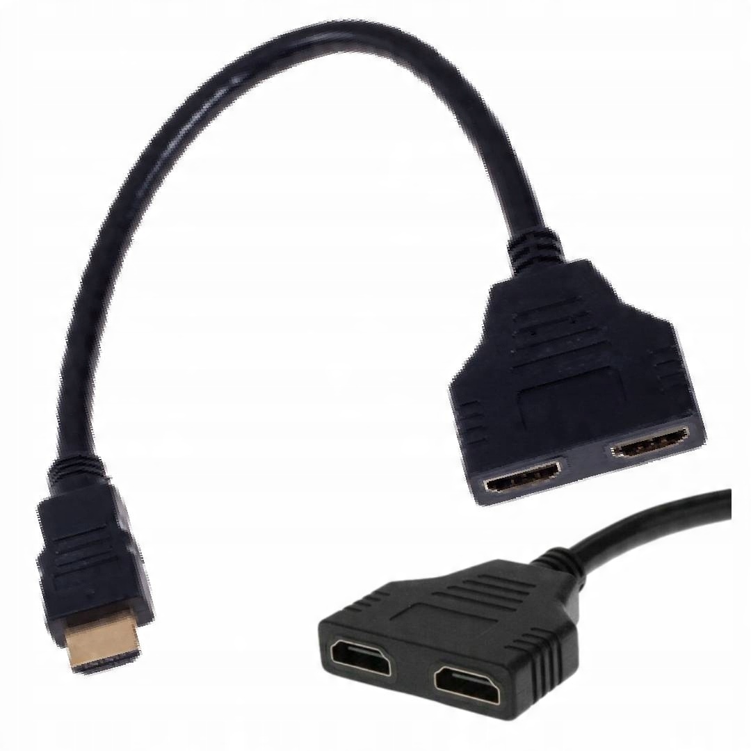 

Rozdzielacz Rozgałęźnik Hdmi na 2 Porty Full Hd