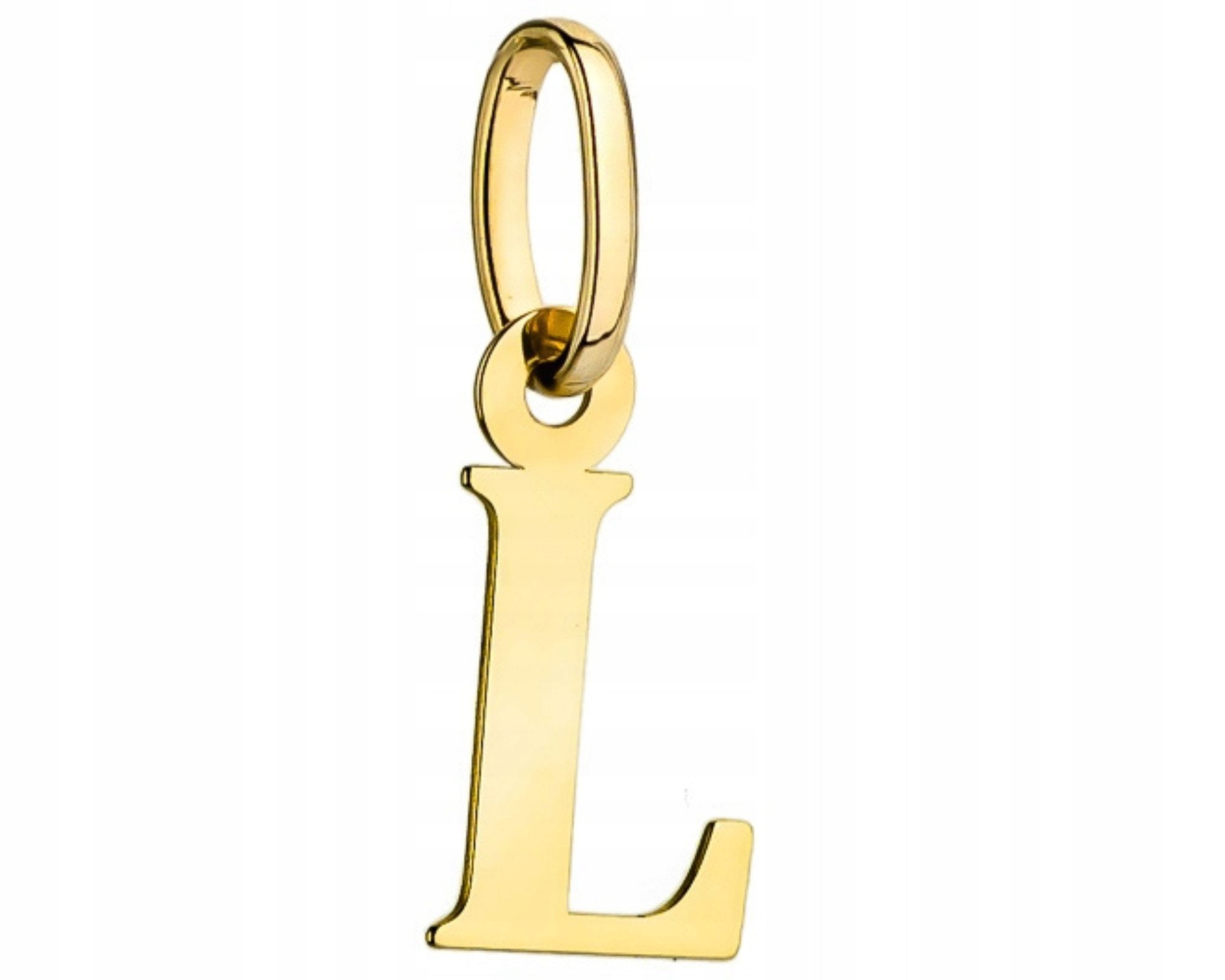 Zlatý přívěsek přívěsek s písmenem L gravírování