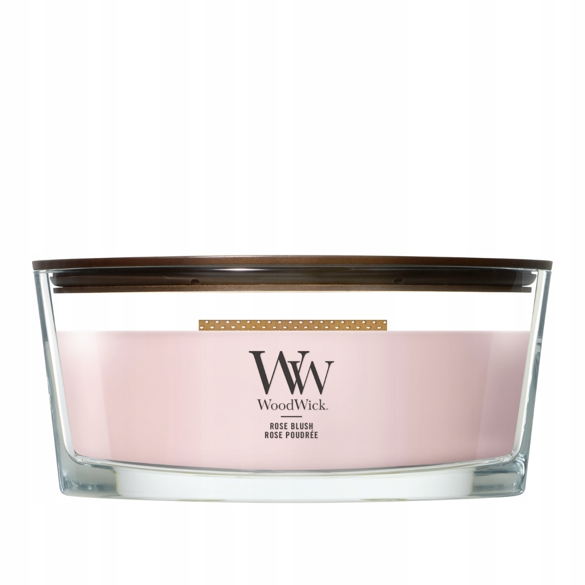 WoodWick Rose Blush vonná svíčka elipsa