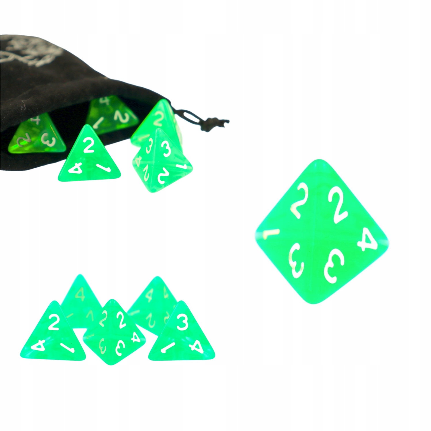 KOSTKA RPG TRUJĄCA MIKSTURA KOŚĆ CZTEROŚCIENNA K4