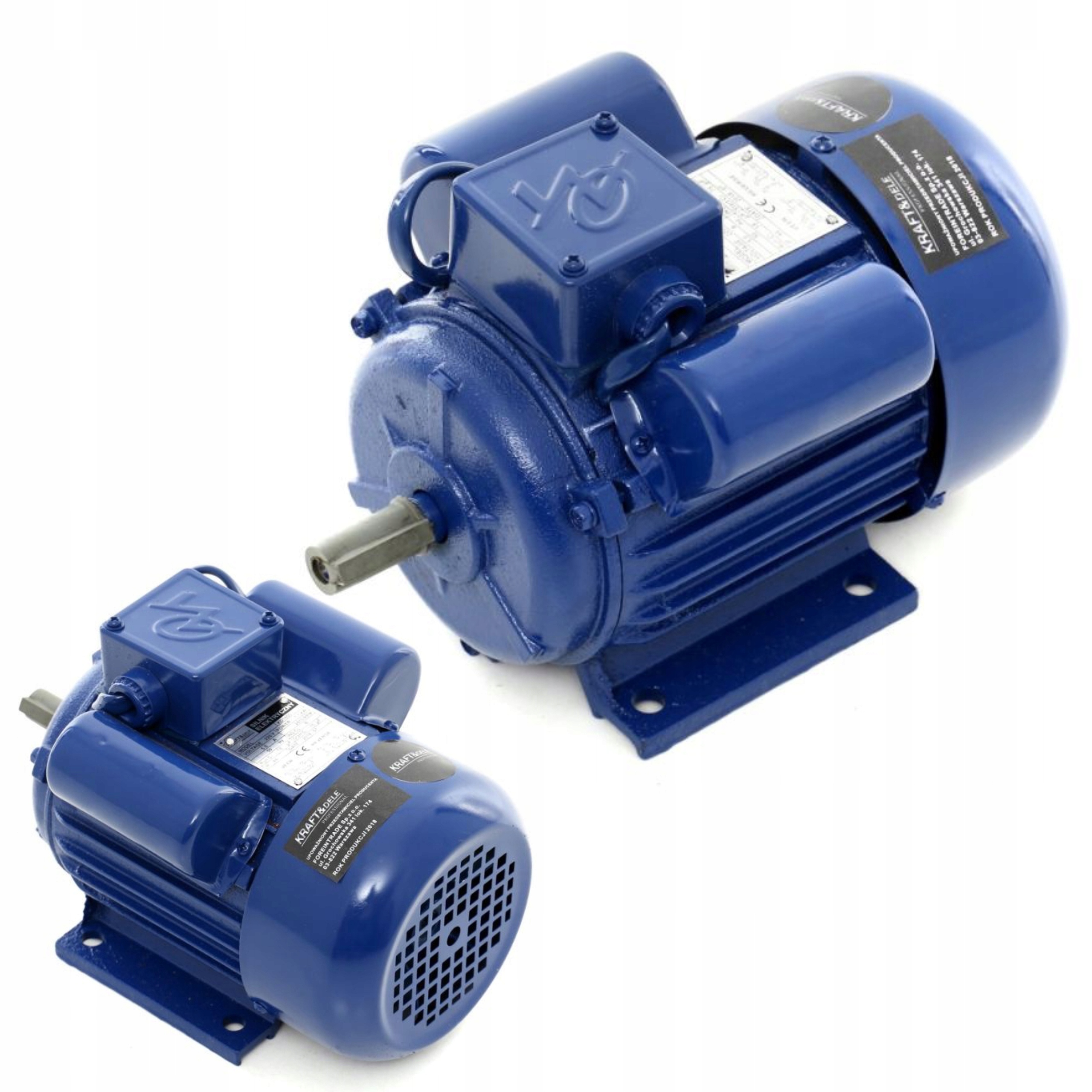 KRAFT&DELE SILNIK ELEKTRYCZNY JEDNOFAZOWY 230V 2810RPM 1,1KW WAŁEK 16mm