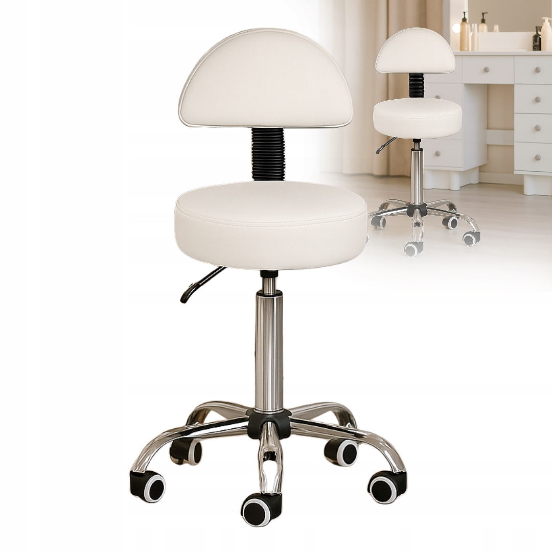 Kosmetická Kadeřnická Stolička S Opěradlem, Stolička Na Kolečkách