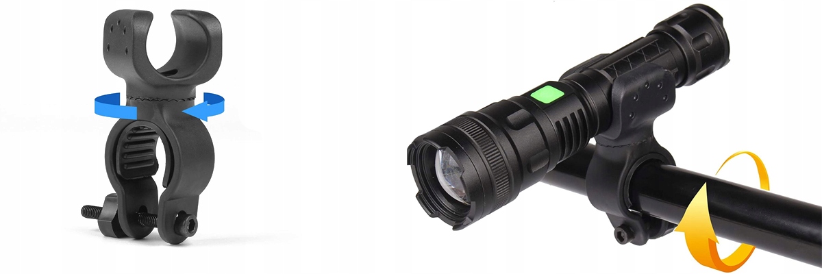 UNIWERSALNY SOLIDNY UCHWYT ROWEROWY DO LATARKI Marka Inna marka