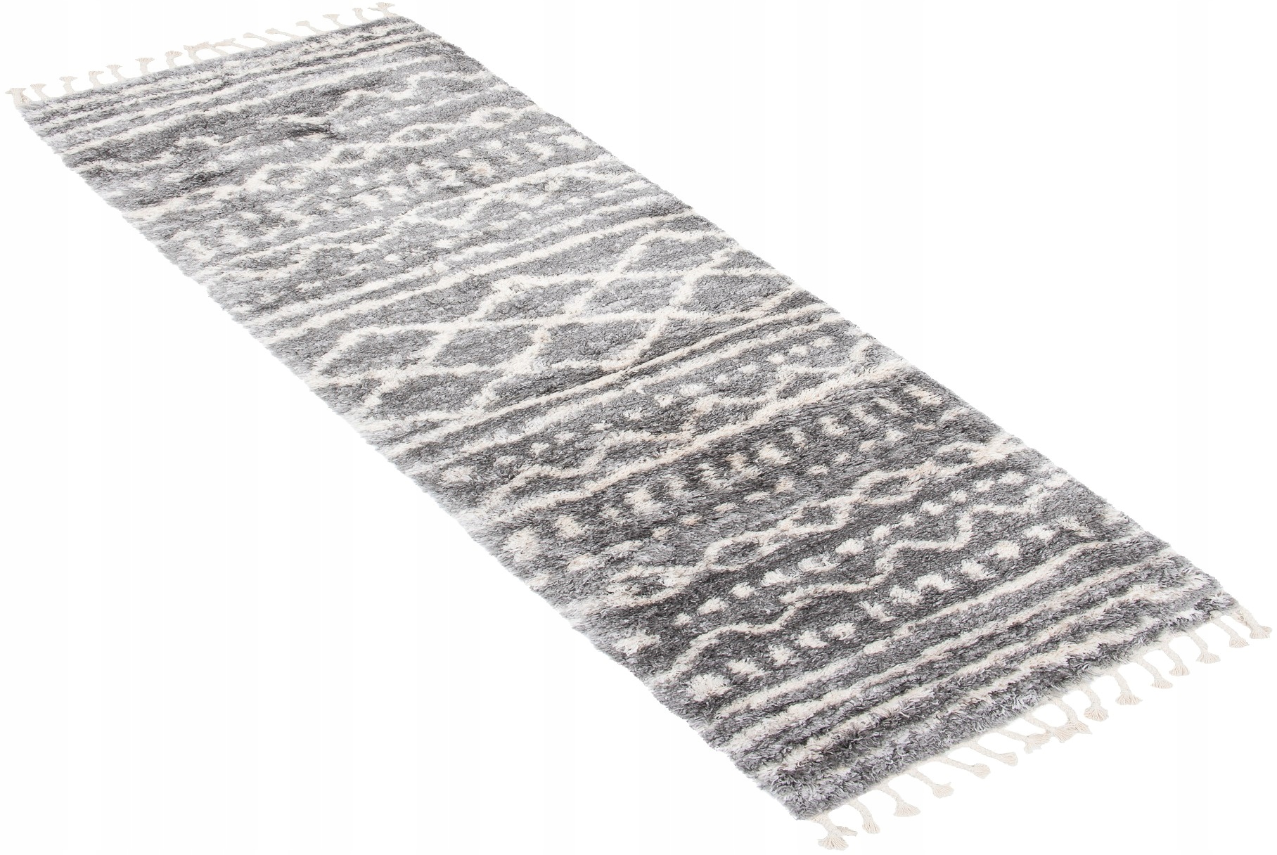 Koberec Koberec Běhoun Shaggy Aztec 70x200 Třásně Boho w10