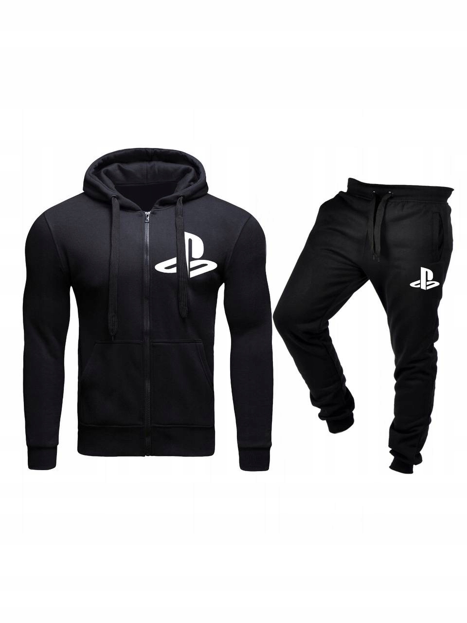 

Komplet Dresowy Ps Playstation Dres Męski Czarny L