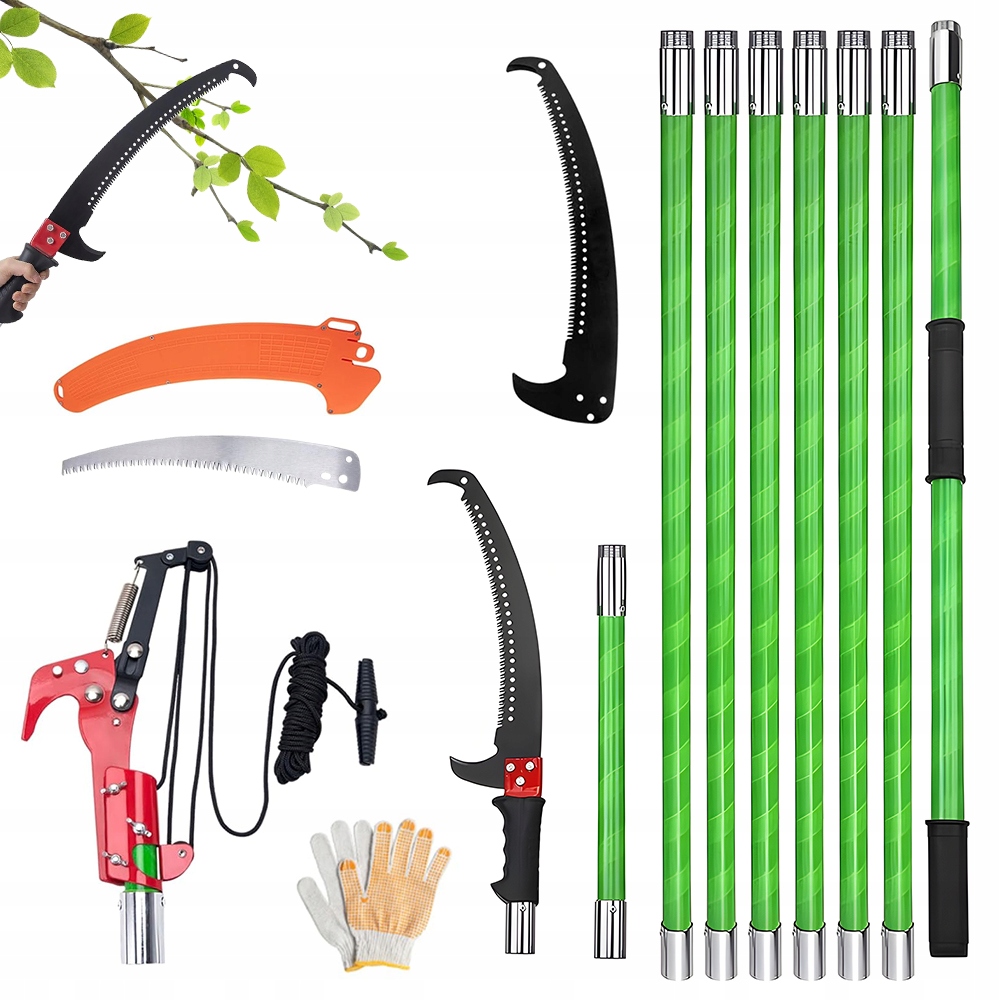 Ręczny Sekator Teleskopowy Piła 8M Do Obcinania Gałęzi Do Przycinania Drzew