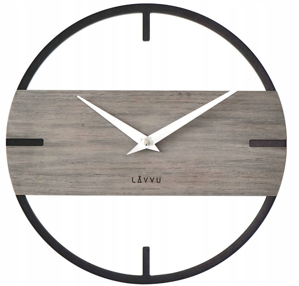 Efektné Prelamované Okrúhle Nástenné Hodiny Lavvu LCT4011 35 cm