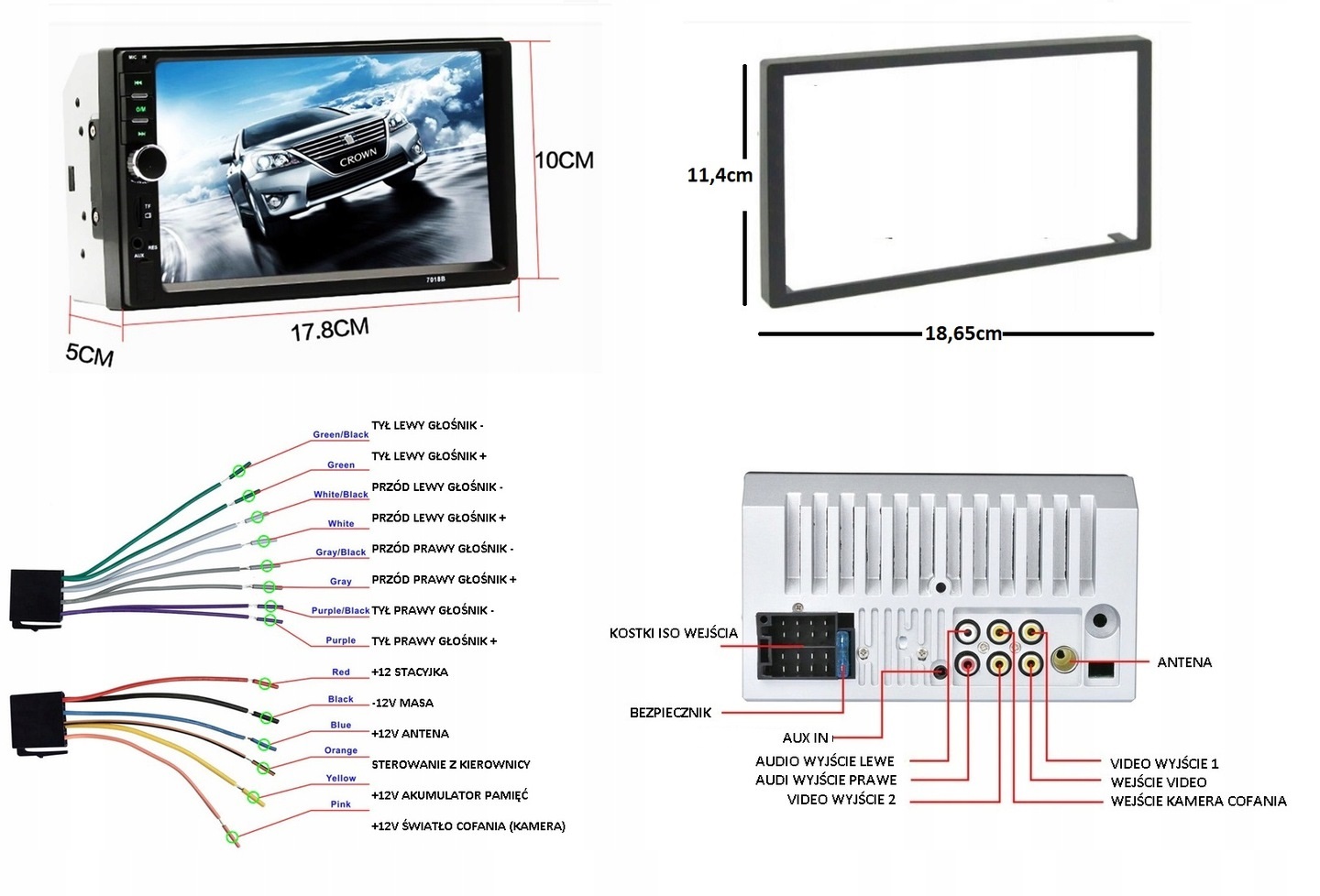 RADIO GPS VW PASSAT B5 GOLF 4 POLO 4 VW T5 USB CARPLAY ANDROID AUTO KAMERA Odtwarzane formaty plików .aac .ape .flac .mp3 .wav .wma