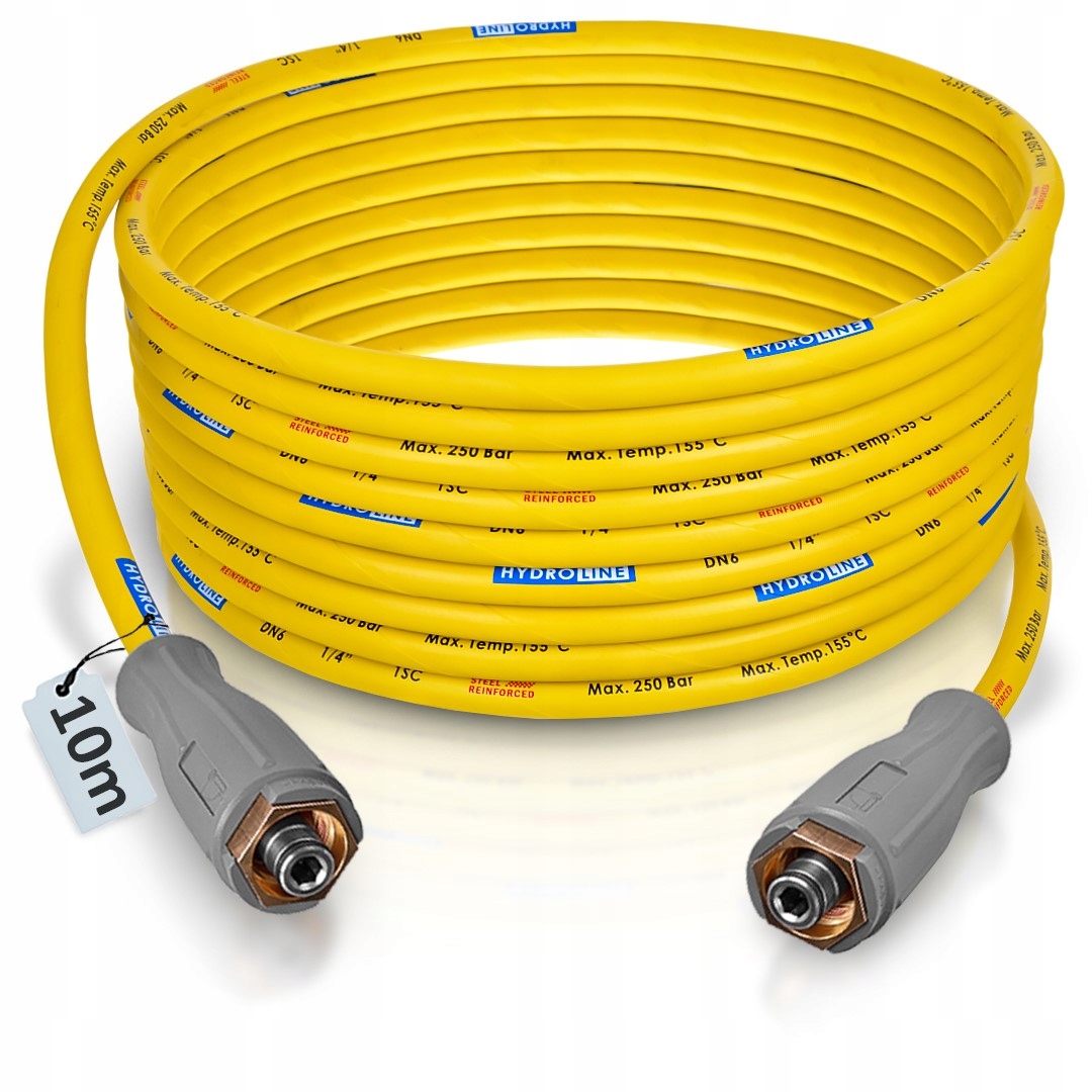 Hadice 10 m k myčce Karcher Hd Hds Easy Lock kabel DN6 250bar žlutá 6110-034