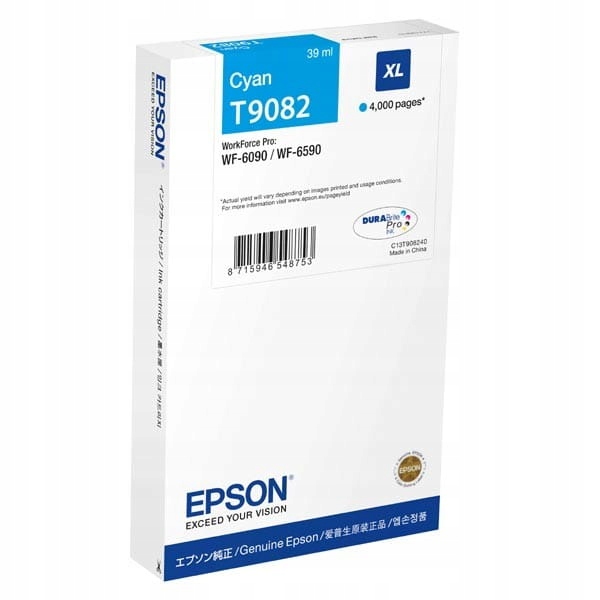 Atrament Epson T9082 C13T908240 modrý (cyan)