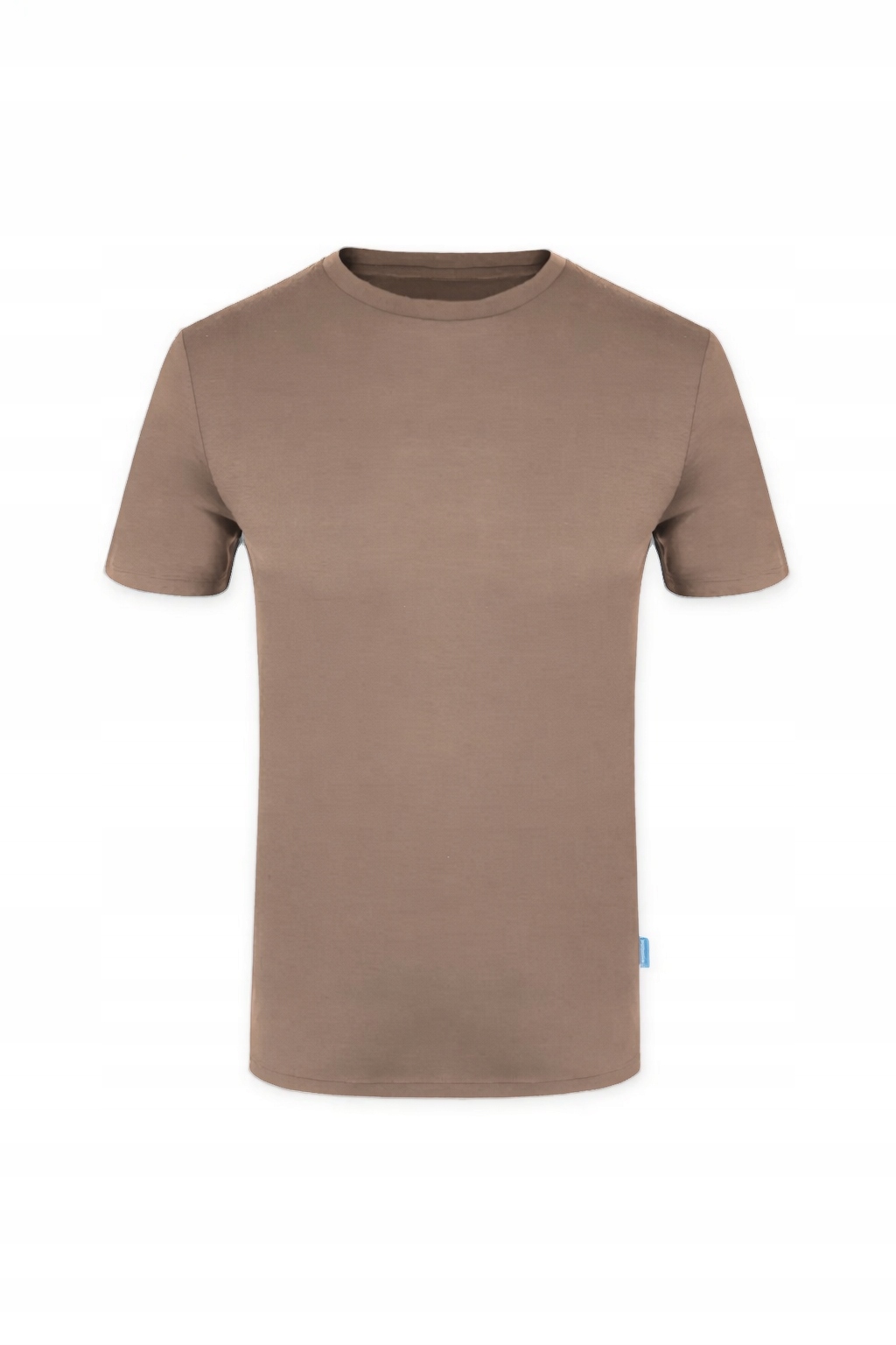 T-shirt z wełny merino 100% męski mocha rozmiar beżowa koszulka M