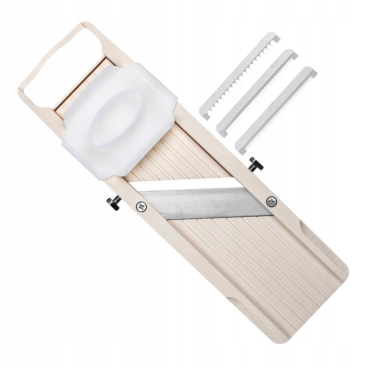 Benriner Classic Japonská ostrá mandolína na zeleninu 64 mm 6,4 cm Beige Béžová