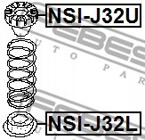 Febest NSI-J32L Talerz sprężyny Producent części Febest